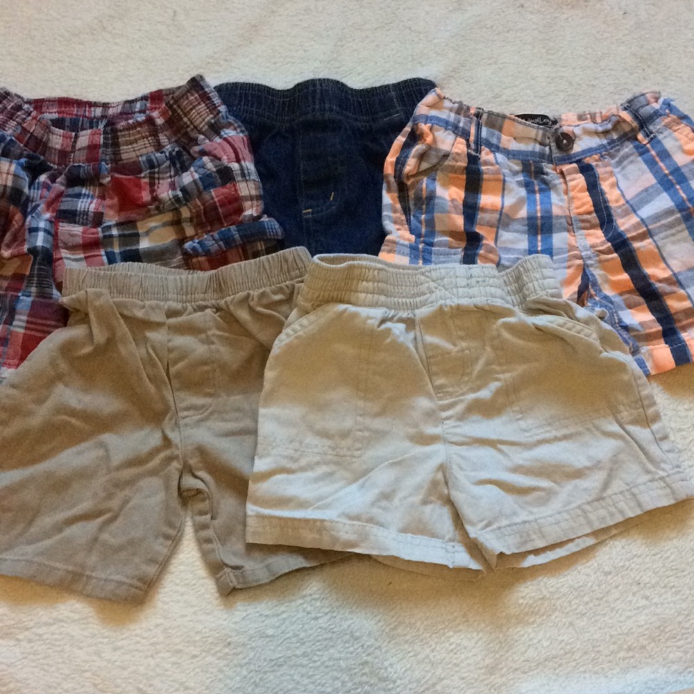 12 months boys summer shorts 5pc bundle